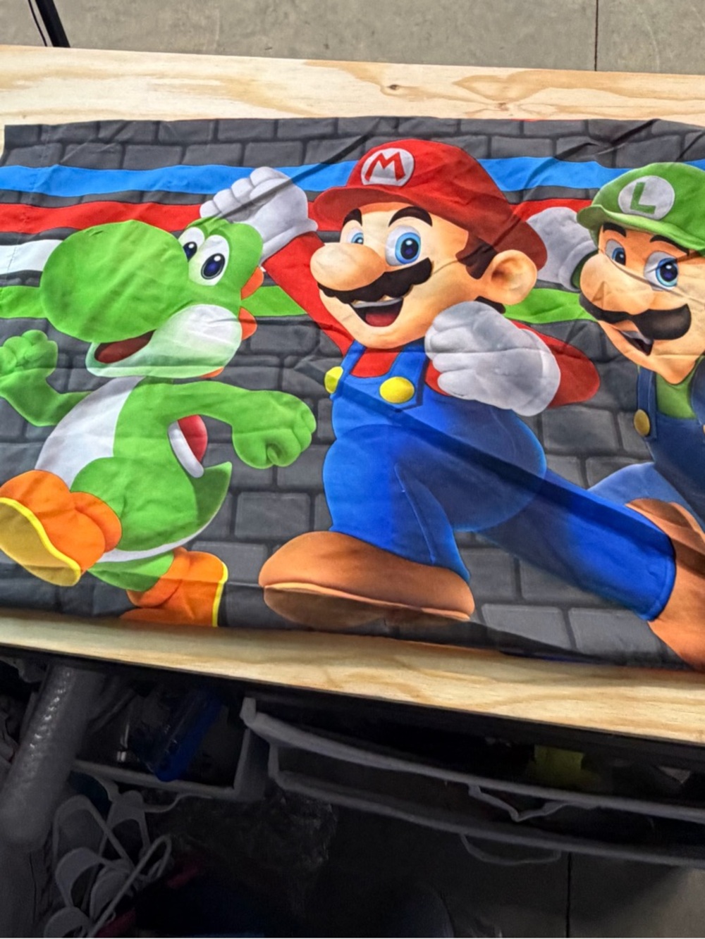 Nintendo Super Mario Characters Blue Red Green Pillowcase (2)